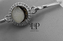 Load image into Gallery viewer, Halo bracelet in silver with CZ in silver