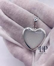Load image into Gallery viewer, Large heart silver pendant