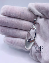 Load image into Gallery viewer, SPECIAL OFFER- Large modern pendant in silver