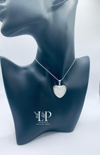 Load image into Gallery viewer, Large heart silver pendant