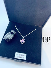 Load image into Gallery viewer, Delicate open heart pendant silver