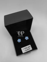 Load image into Gallery viewer, Forget me not stud earrings in silver