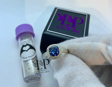 Load image into Gallery viewer, Sophia square cushion ring in silver