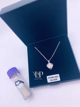 Load image into Gallery viewer, Delicate open heart pendant silver