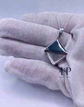 Load image into Gallery viewer, SPECIAL OFFER- Heavy open square pendant in silver