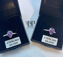 Load image into Gallery viewer, Teardrop delicate silver ring