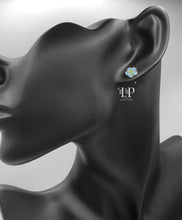 Load image into Gallery viewer, Forget me not stud earrings in silver