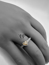Load image into Gallery viewer, Olivia heart ring in silver