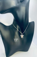 Load image into Gallery viewer, Delicate filigree butterfly in sterling silver