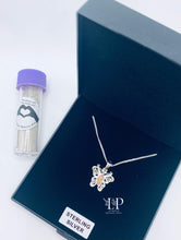 Load image into Gallery viewer, Delicate filigree butterfly in sterling silver