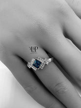 Load image into Gallery viewer, Art deco ring in silver