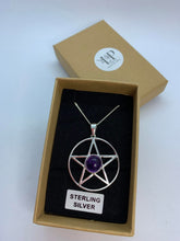 Load image into Gallery viewer, Pentagram pendant silver