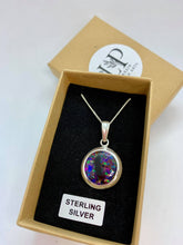 Load image into Gallery viewer, Round solid silver 17mm pendant