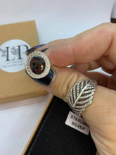 Load image into Gallery viewer, Dianna ring in sterling silver with cubic zirconia