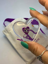 Load image into Gallery viewer, Customer made preserved pregnancy test and clay baby mini heart