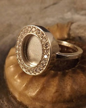 Load image into Gallery viewer, Dianna ring in sterling silver with cubic zirconia