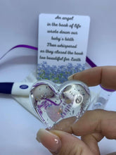 Load image into Gallery viewer, Customer made preserved pregnancy test and clay baby mini heart
