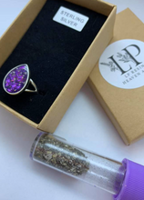 Load image into Gallery viewer, Ellie large Teardrop ring in silver