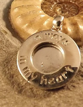 Load image into Gallery viewer, Always in my heart memorial pendant silver