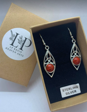 Load image into Gallery viewer, Celtic twist drop earrings