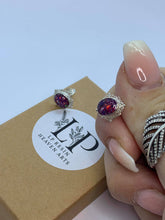 Load image into Gallery viewer, Frame 8x6 silver stud earrings