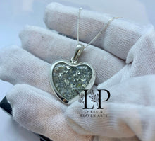 Load image into Gallery viewer, Large heart silver pendant