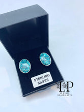 Load image into Gallery viewer, Cufflinks oval silver