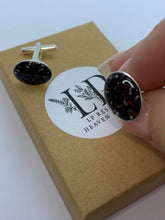 Load image into Gallery viewer, Cufflinks oval silver