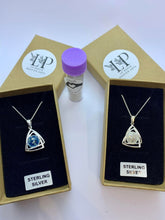Load image into Gallery viewer, Diamanté double wrap pendant silver