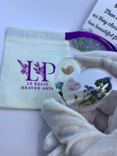 Load image into Gallery viewer, Customer made preserved pregnancy test and clay baby mini heart