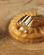 Load image into Gallery viewer, Paw print charm silver