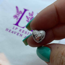 Load image into Gallery viewer, Cat heart charm