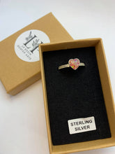 Load image into Gallery viewer, Olivia heart ring in silver