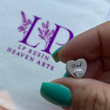 Load image into Gallery viewer, Dad heart charm