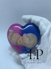 Load image into Gallery viewer, 10-11 week womb baby with baby loss ribbon colours