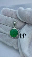 Load image into Gallery viewer, Round solid silver 17mm pendant