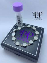 Load image into Gallery viewer, Round 10 stone bracelet silver