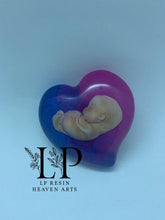 Load image into Gallery viewer, 9-10 week womb baby pink/blue baby loss ribbon colours