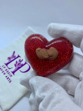 Load image into Gallery viewer, 8-9 week red glitter womb baby