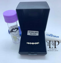 Load image into Gallery viewer, Maya marquise half band in silver with CZ