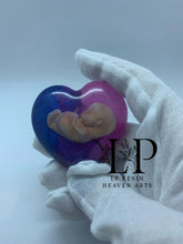 Load image into Gallery viewer, 9-10 week womb baby pink/blue baby loss ribbon colours