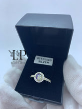 Load image into Gallery viewer, Harriet halo ring in silver
