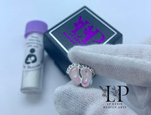 Load image into Gallery viewer, Baby feet charm silver