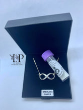 Load image into Gallery viewer, The infinity pendant with fixed adjustable chain silver