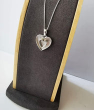 Load image into Gallery viewer, **SPECIAL OFFER** Twice as nice heart pendant in silver
