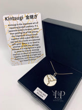 Load image into Gallery viewer, Kintsugi pendant in silver
