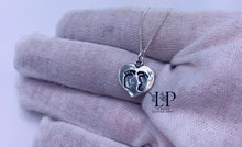Load image into Gallery viewer, SPECIAL OFFER- Baby feet in heart pendant

