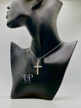 Load image into Gallery viewer, 3D cross pendant silver
