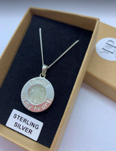 Load image into Gallery viewer, Always in my heart memorial pendant silver
