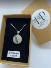 Load image into Gallery viewer, Round silver pendant
